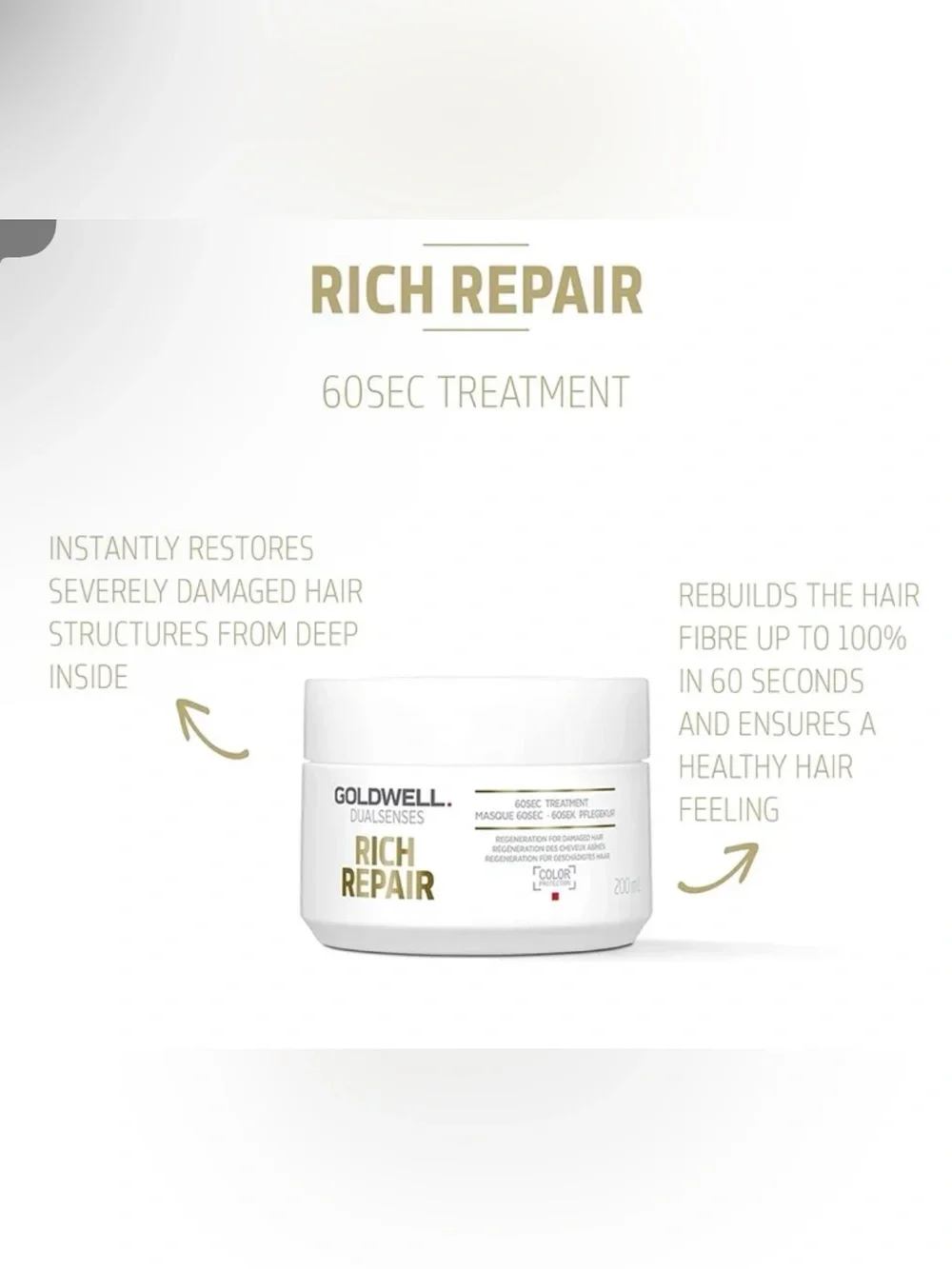 💫 NWT/Sealed Goldwell “Rich Repair 60 Second Mask”